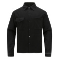 Men Rpet Fleece Shirt Recycled Polyester Anti-piling  Big Shirts with Over Size Pockets eco friendly fleece big shirt